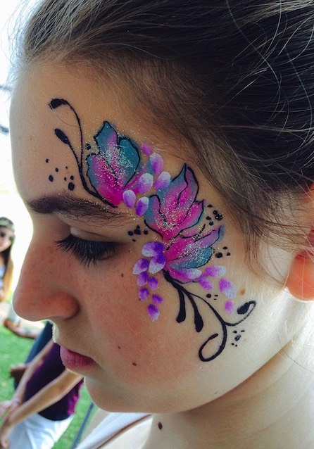 easy face painting for kids butterflies